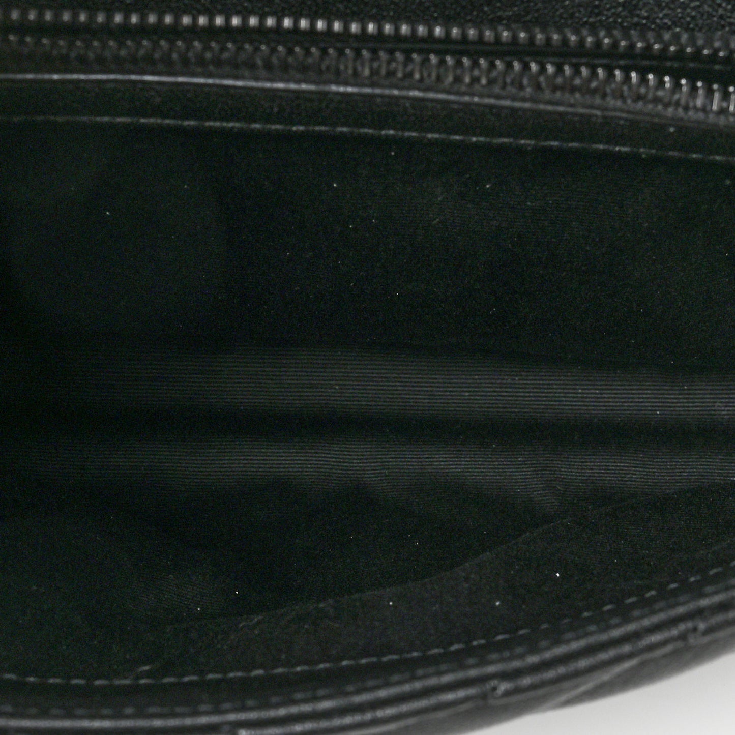 Sheepskin Matelasse Chevron Monogram Monochrome Medium College Bag Black