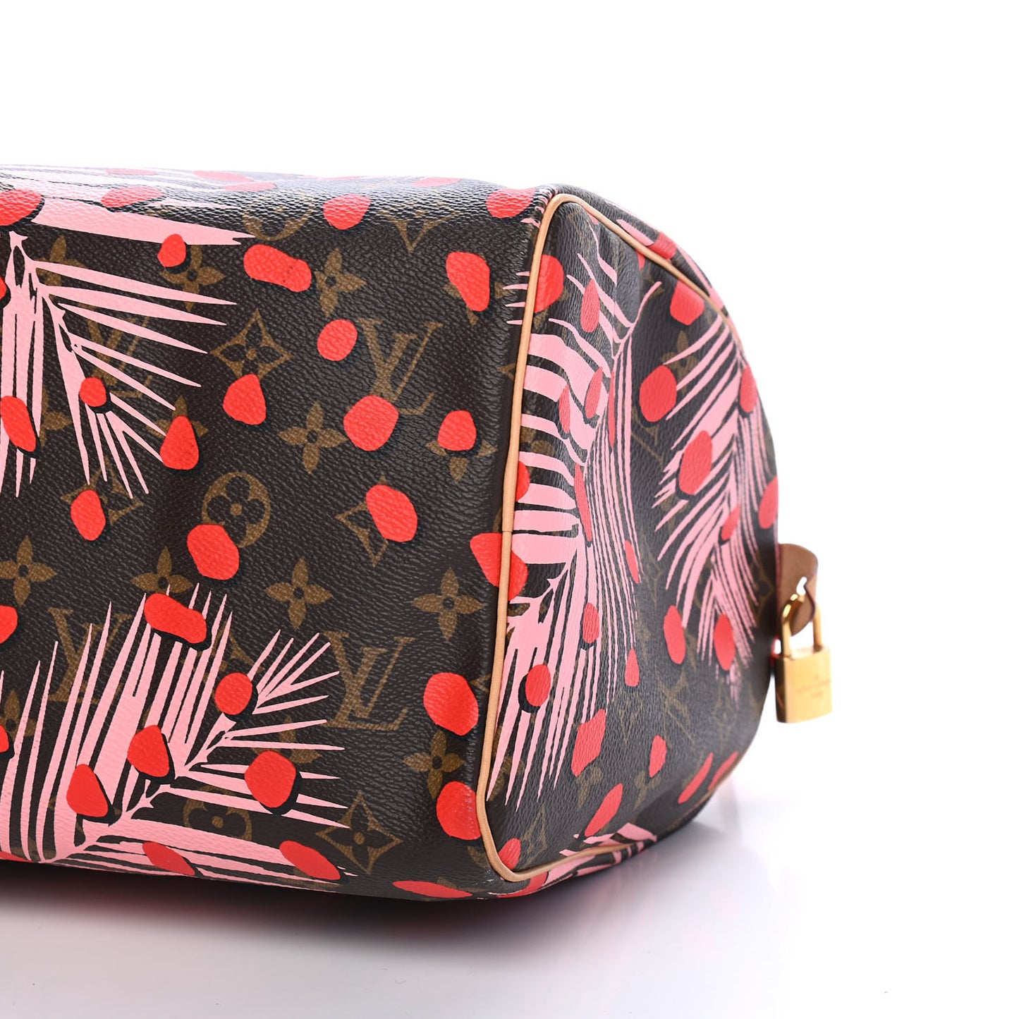 Monogram Jungle Dots Speedy 30 Sugar Pink Poppy