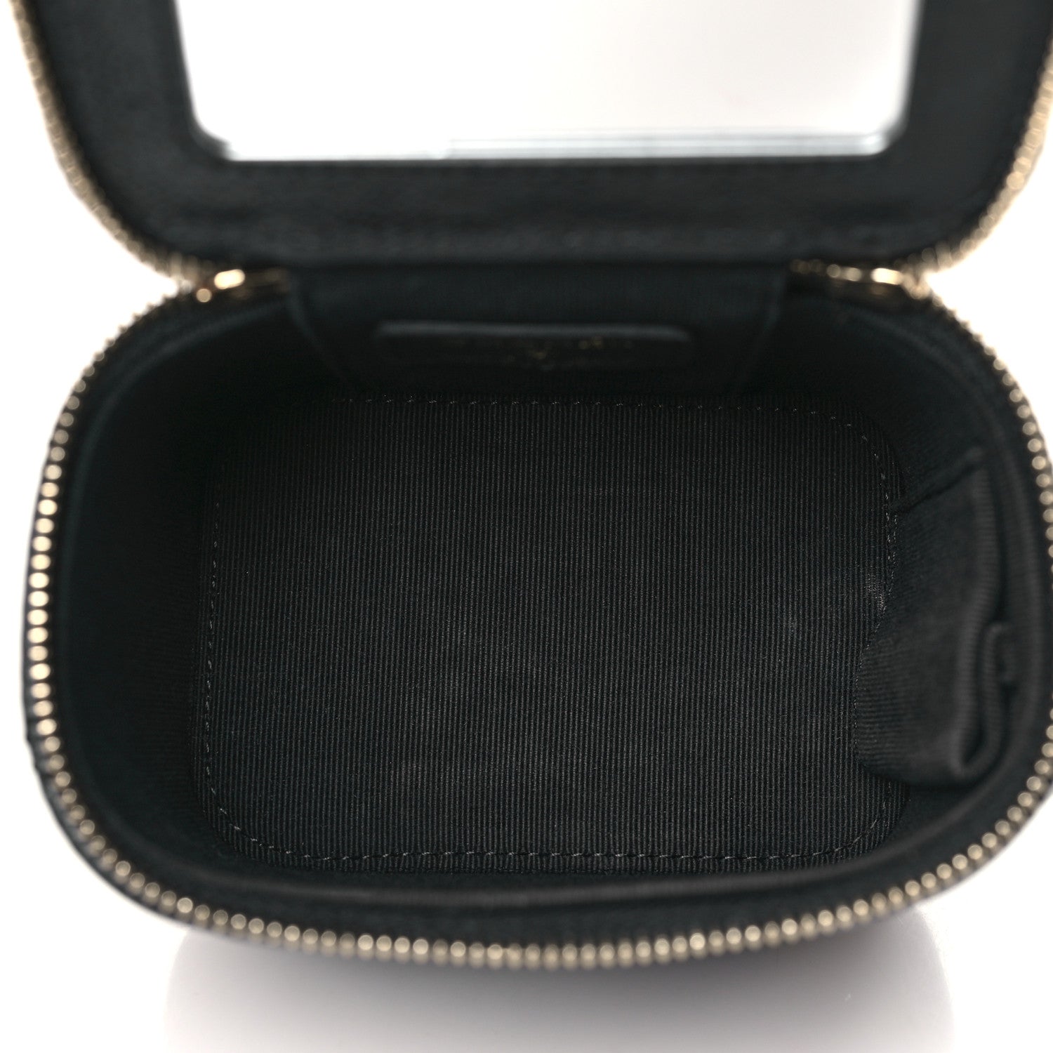 Chanel Caviar Quilted Mini Vanity Case With Chain Black 5 of 11