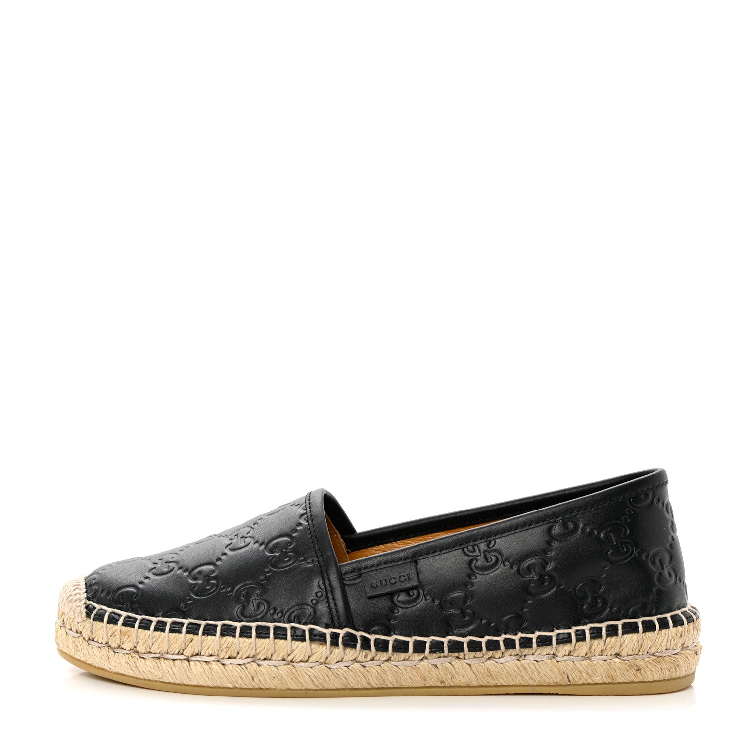Gucci Guccissima Signature Espadrilles 37.5 Black 1 of 11