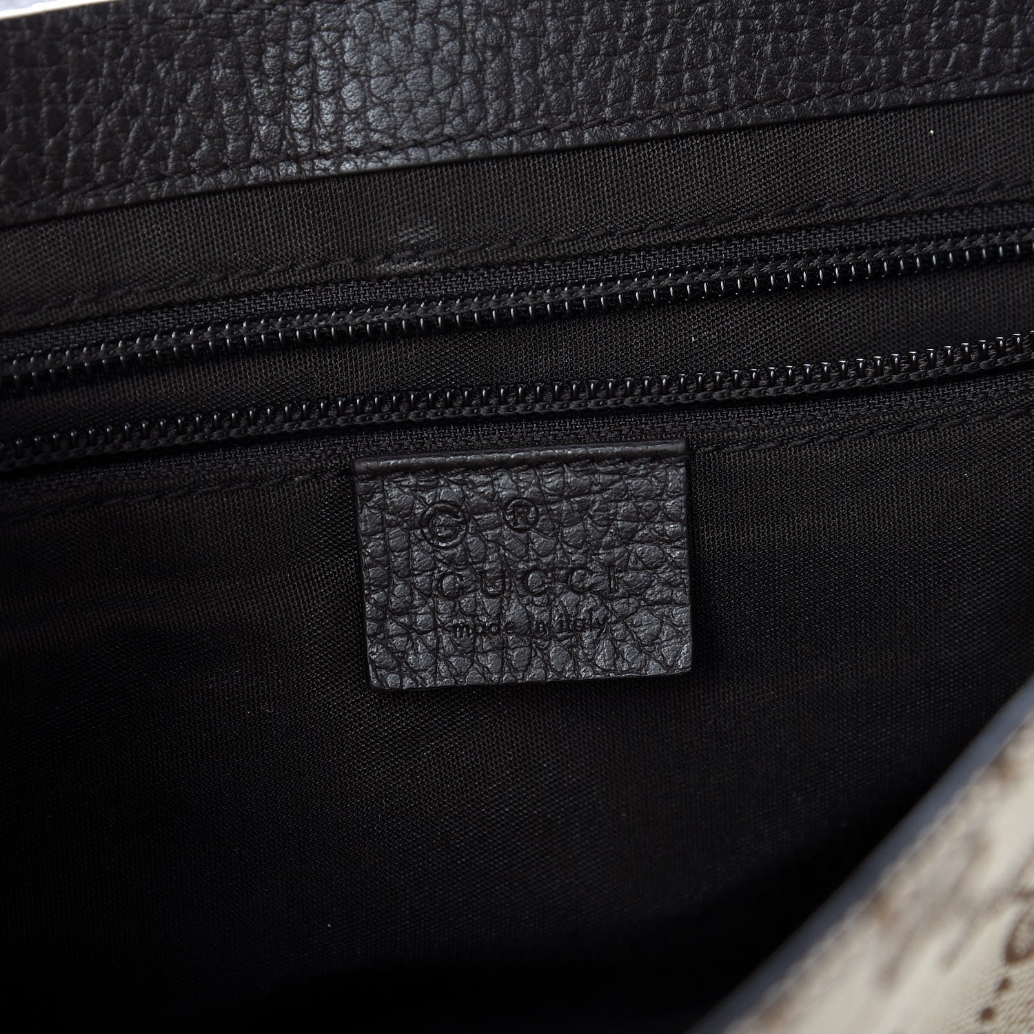 Gucci Monogram Flap Messenger Bag Beige Dark Brown 6 of 11