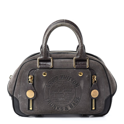 Louis Vuitton Havane Stamped Trunk Bowler PM Gray 1 of 10