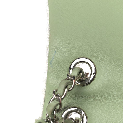 Chanel Sequin Mini Waterfall Flap Green Light Green Yellow 15 of 16