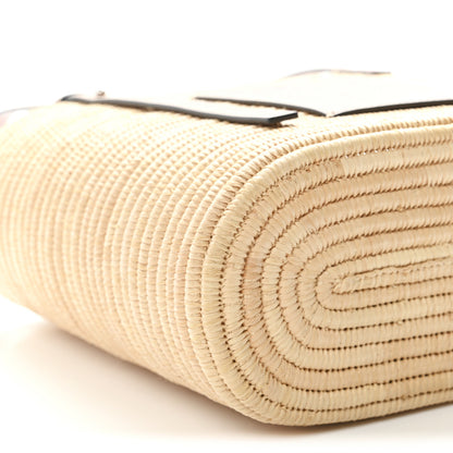 Loewe Raffia Small Square Basket Tote Bag Natural Tan 9 of 10