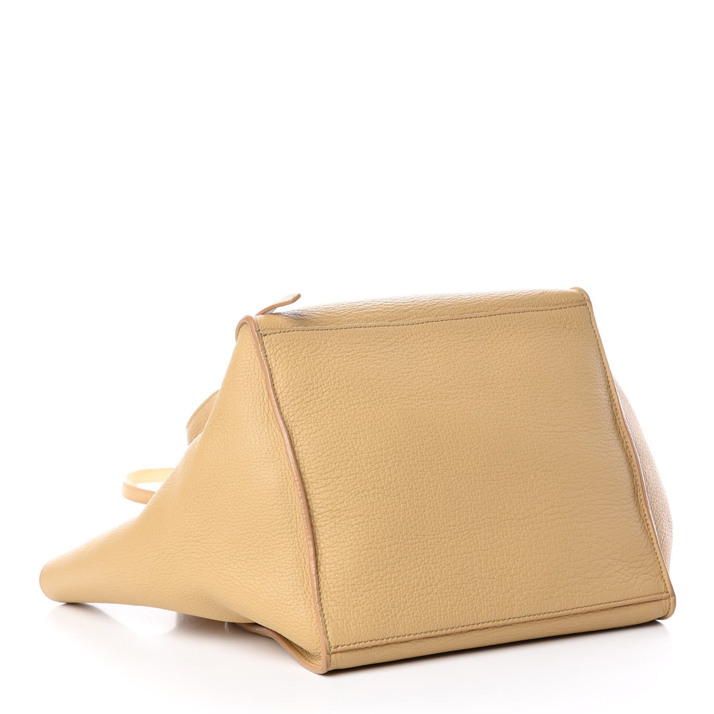 Supple Grained Calfskin Small Big Bag Sand