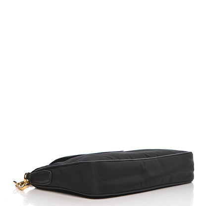 Prada Tessuto Nylon Saffiano Crossbody Bag Black 4 of 10