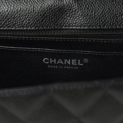 Chanel Caviar Quilted Jumbo Single Flap Black 8 of 11