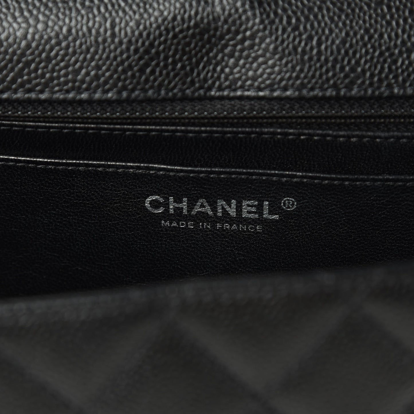 Caviar Quilted Jumbo Single Flap Black