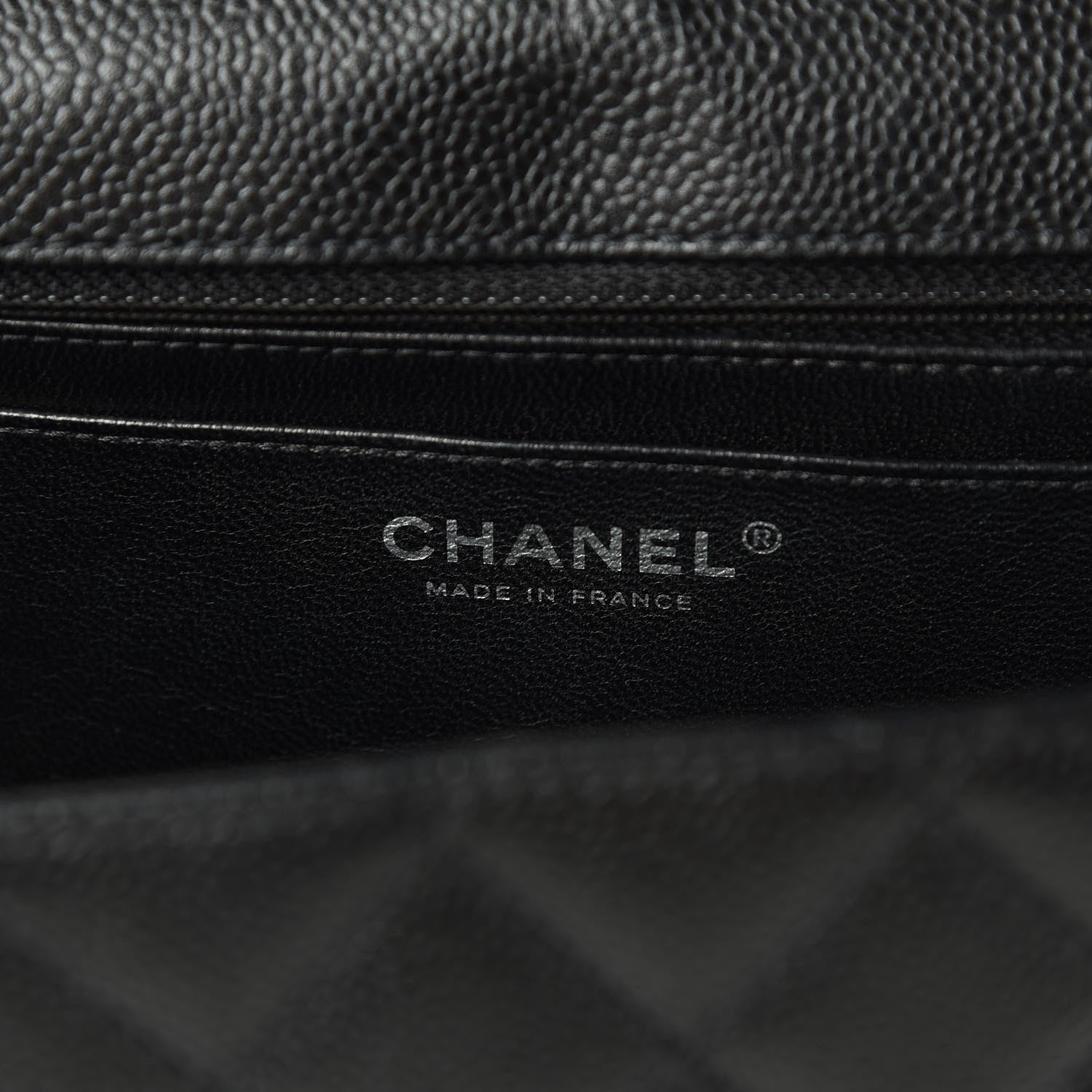 Chanel Caviar Quilted Jumbo Single Flap Black 8 of 11