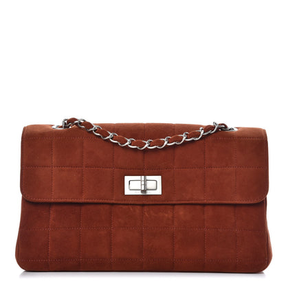 Chanel Suede Chocolate Bar Mademoiselle Flap Dark Orange 1 of 7