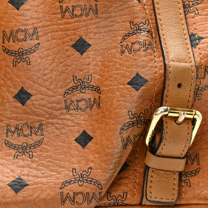 MCM Visetos Medium Essentials Shopper Tote Cognac 11 of 20