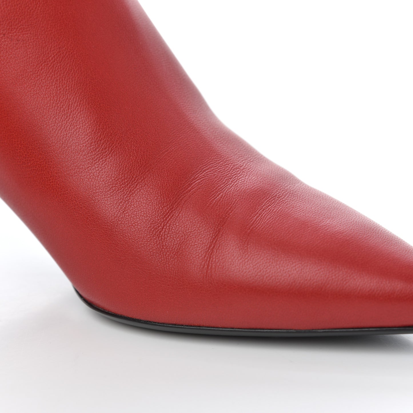 Calfskin Studded Charlotte 55 Boots 36 Red