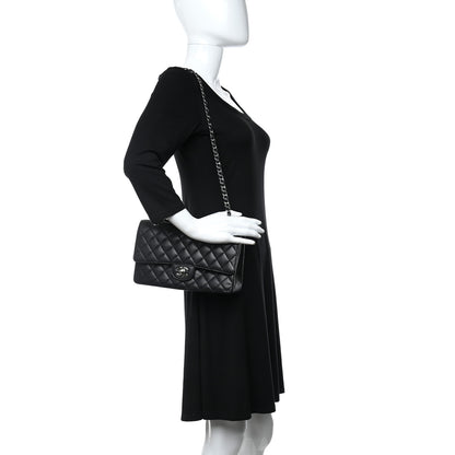 Chanel Caviar Quilted Medium Double Flap Black 3 of 9