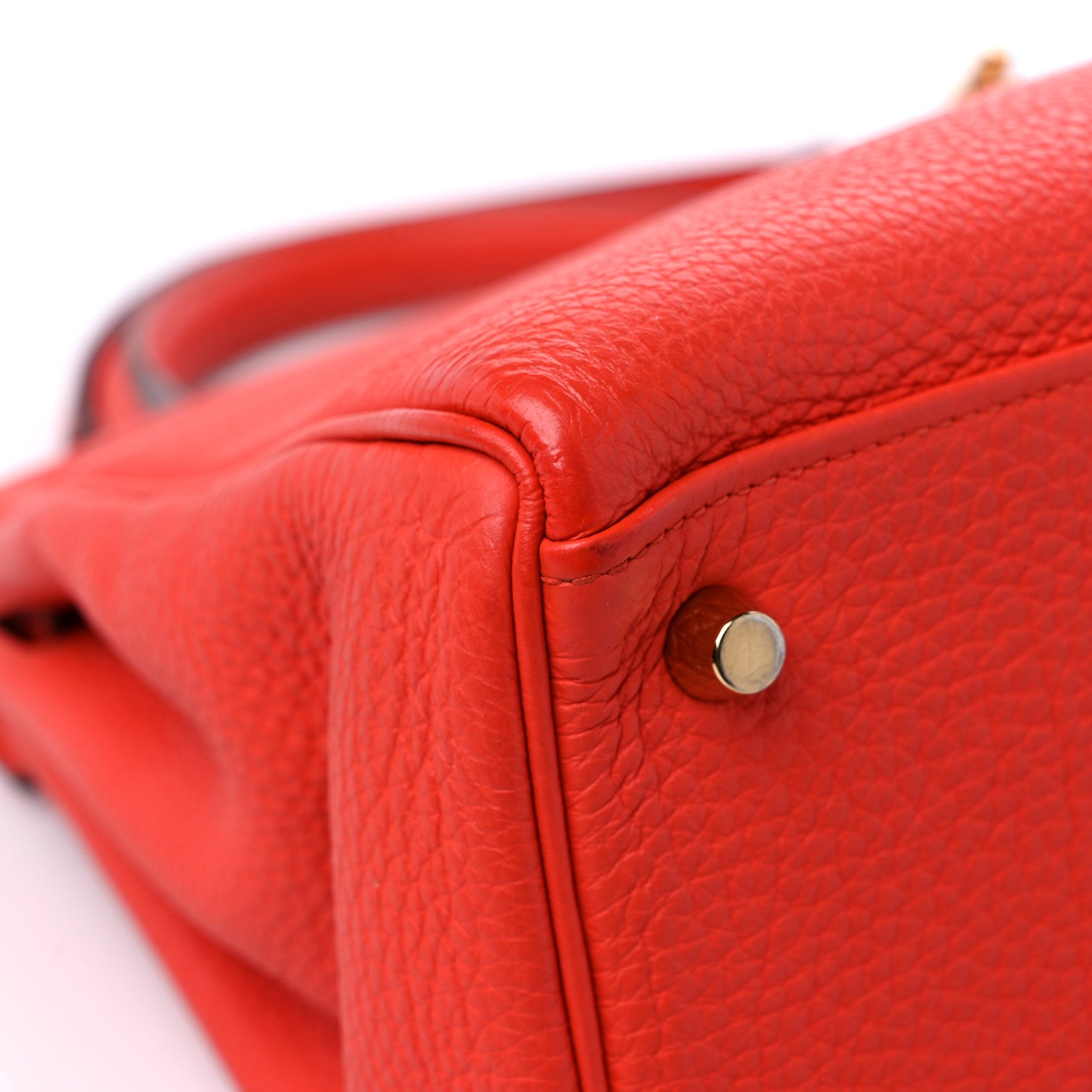Hermes Taurillon Clemence Kelly Retourne 28 Rouge Pivoine 10 of 17