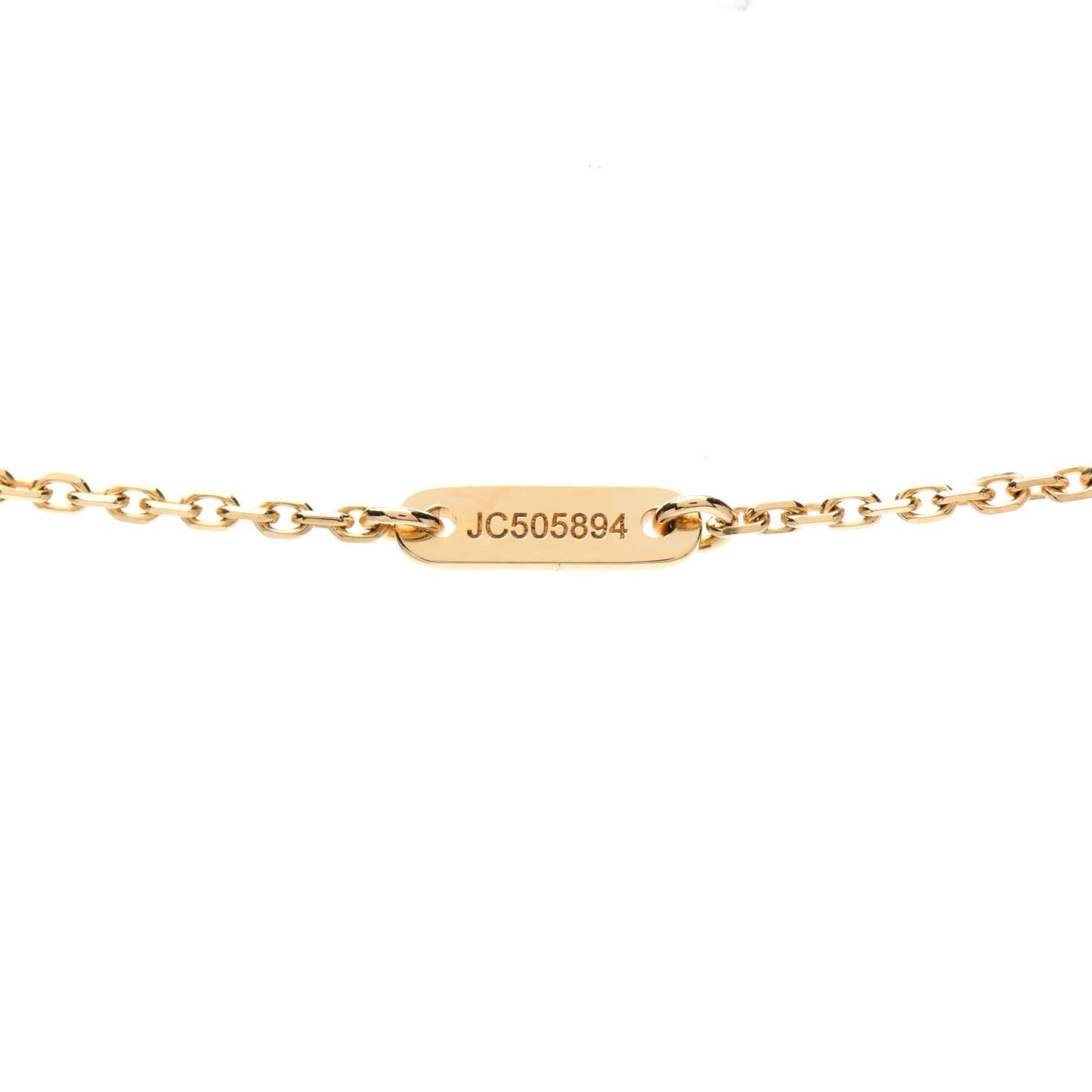 18K Yellow Gold Mother of Pearl Sweet Alhambra Pendant Necklace