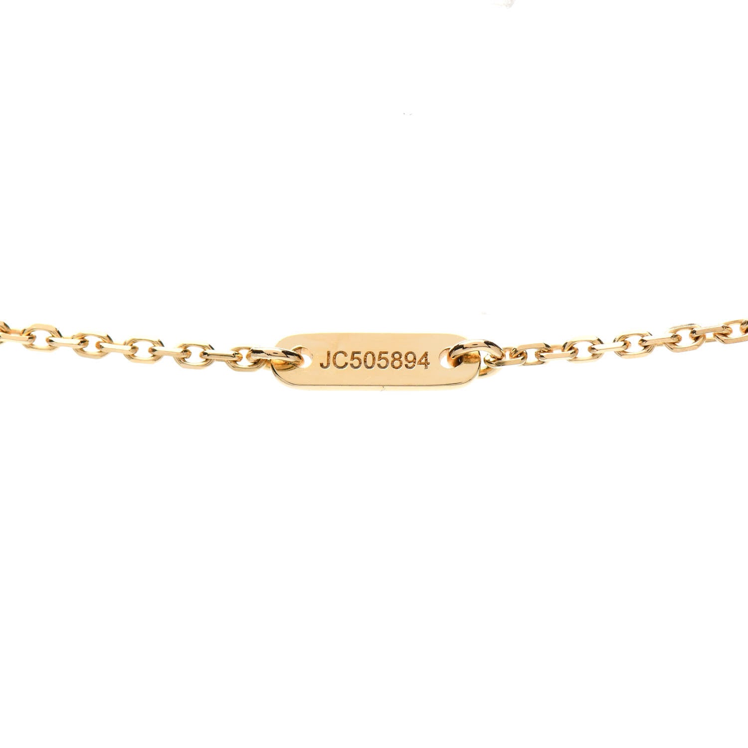 Van Cleef & Arpels 18K Yellow Gold Mother of Pearl Sweet Alhambra Pendant Necklace 4 of 5