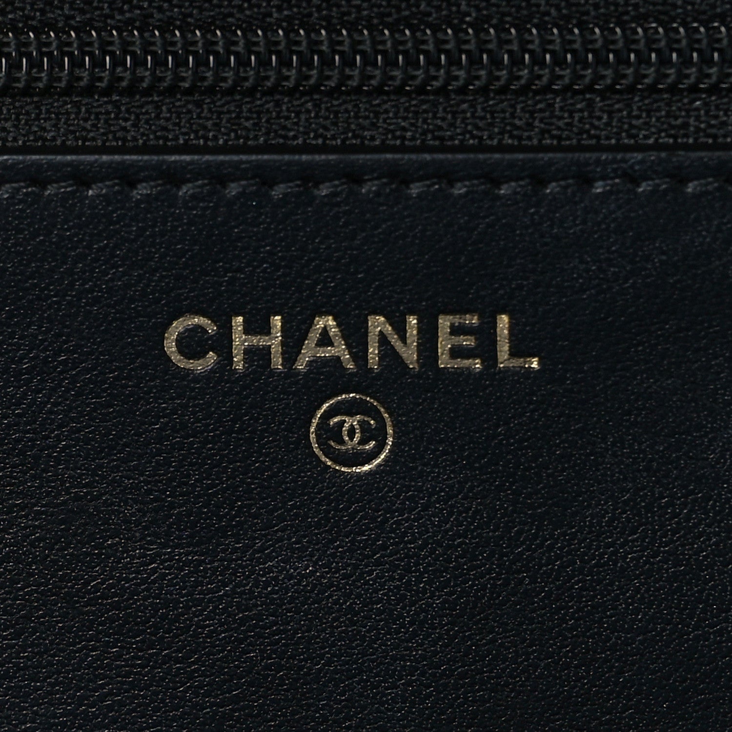 Chanel Caviar Camellia Embossed Wallet On Chain WOC Black 6 of 9