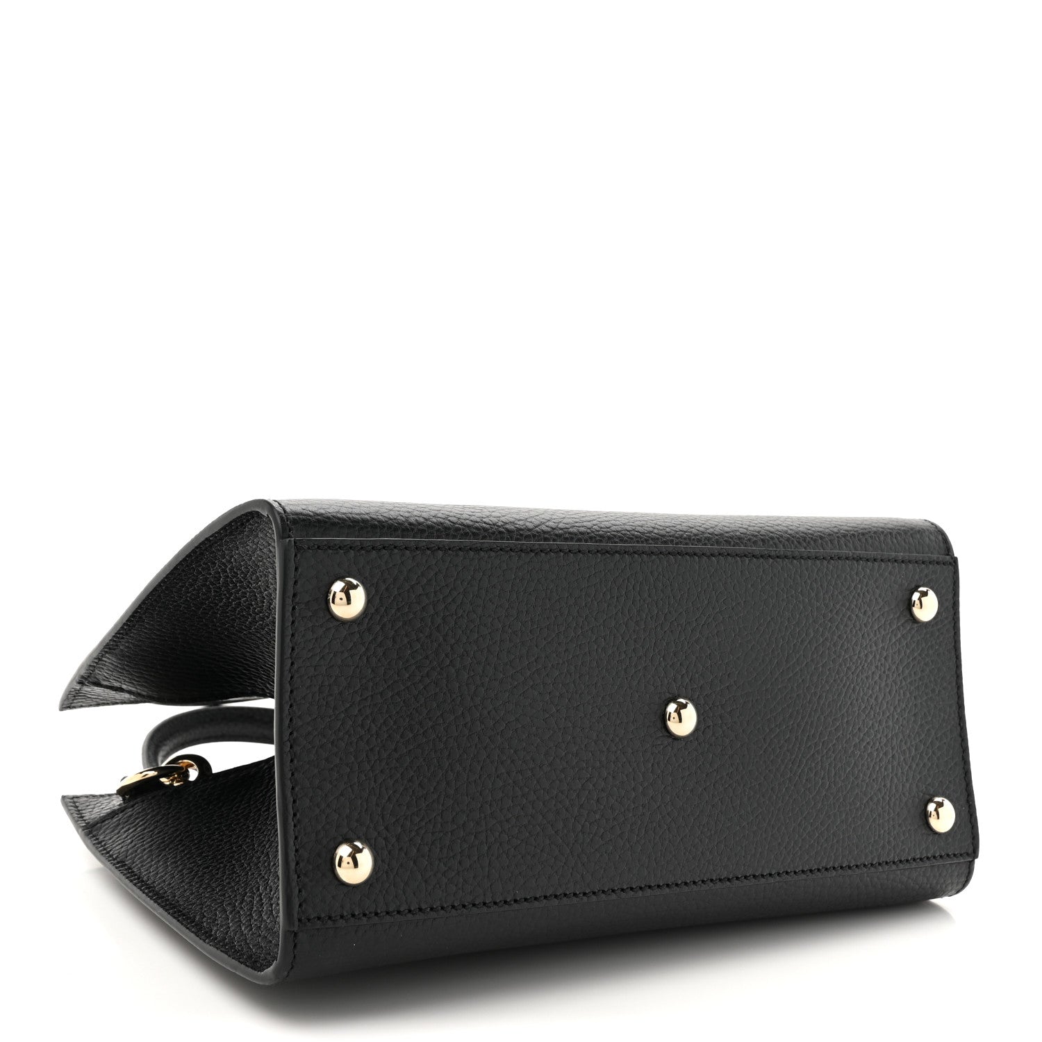 Gucci Dollar Calfskin Medium Soho Top Handle Satchel Black 4 of 10