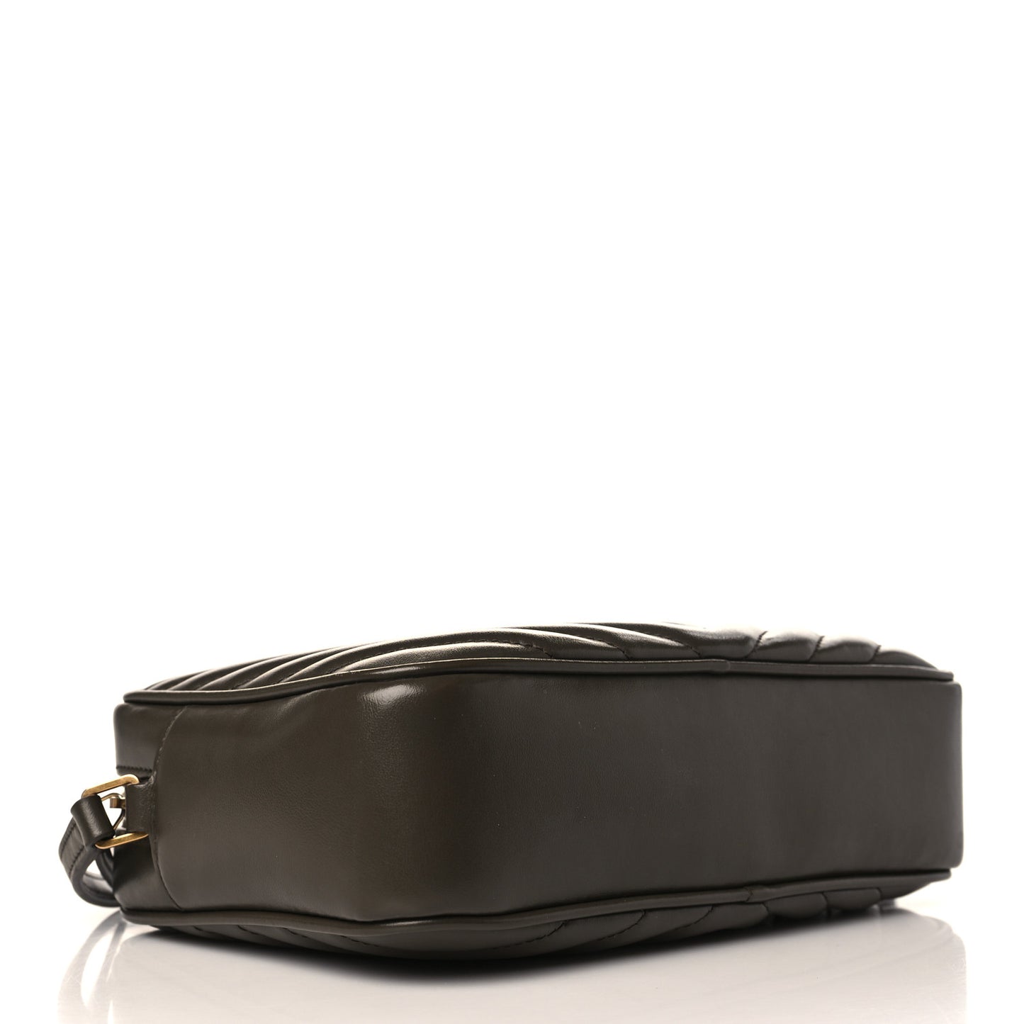 Calfskin Matelasse Monogram Lou Camera Bag Military Olive