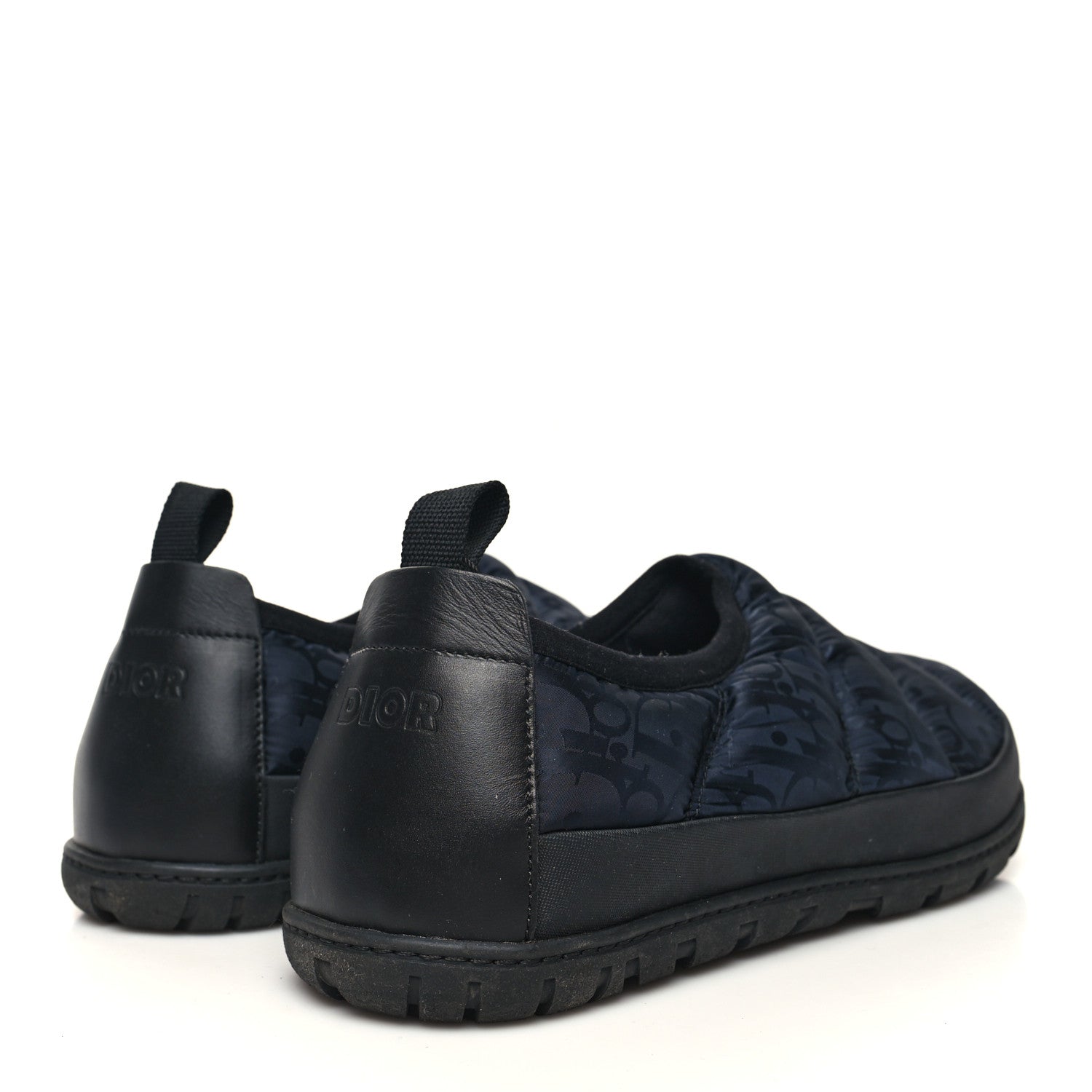 Christian Dior Nylon Oblique Mens Puffy Slippers 41 Blue 4 of 8