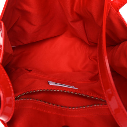 Telfar Patent Vegan Leather Medium Shopping Bag Red 4 of 7