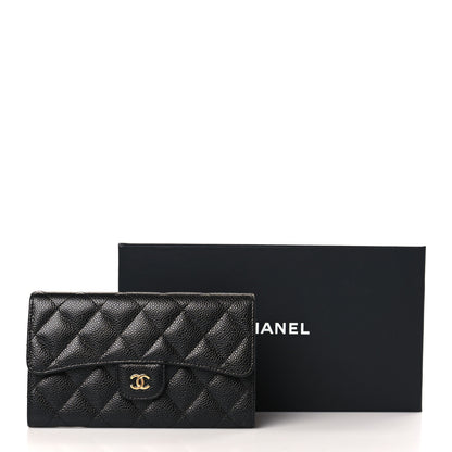 Chanel Caviar Quilted Large Flap Wallet Black 8 of 8