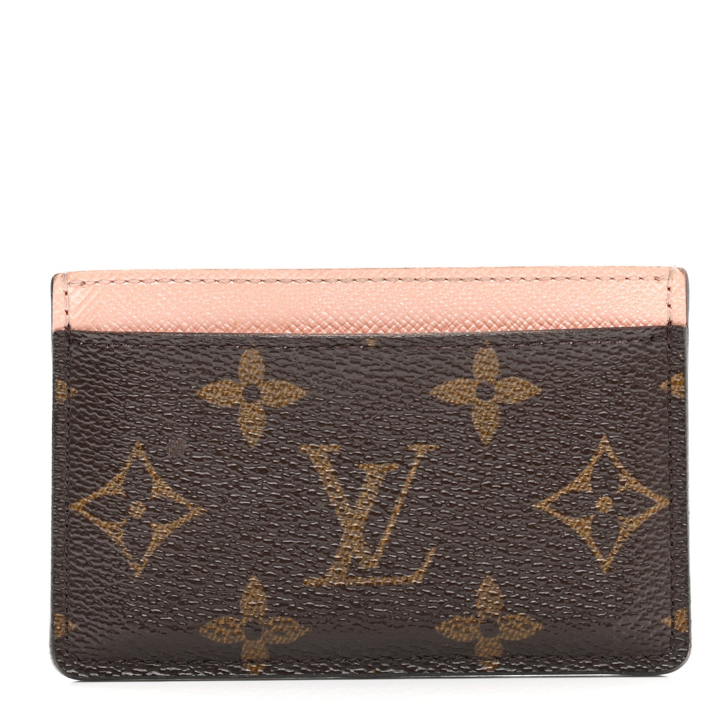 Monogram Card Holder Rose Nacre