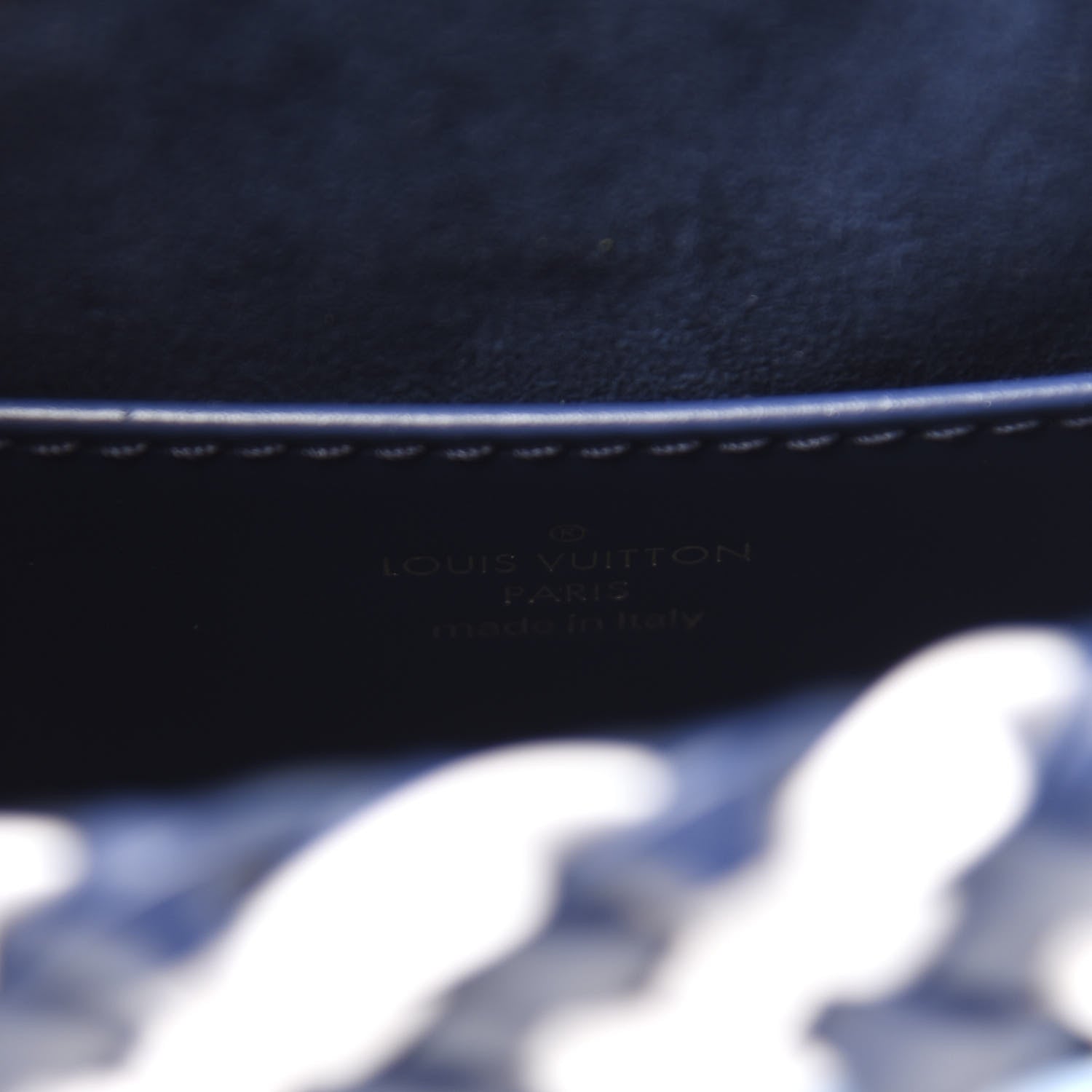 Louis Vuitton Epi Guinguette Twist Shoulder Bag MM Indigo Blue 8 of 9