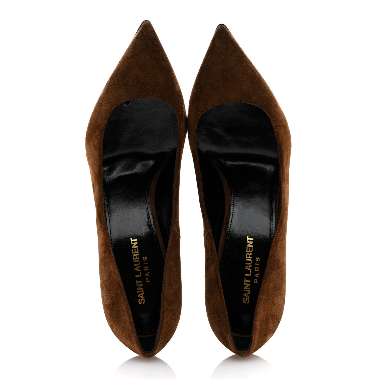 Saint Laurent Suede Calfskin Opyum 110 Pumps 40 Cachemere 40 Cachemere Gold 2 of 11