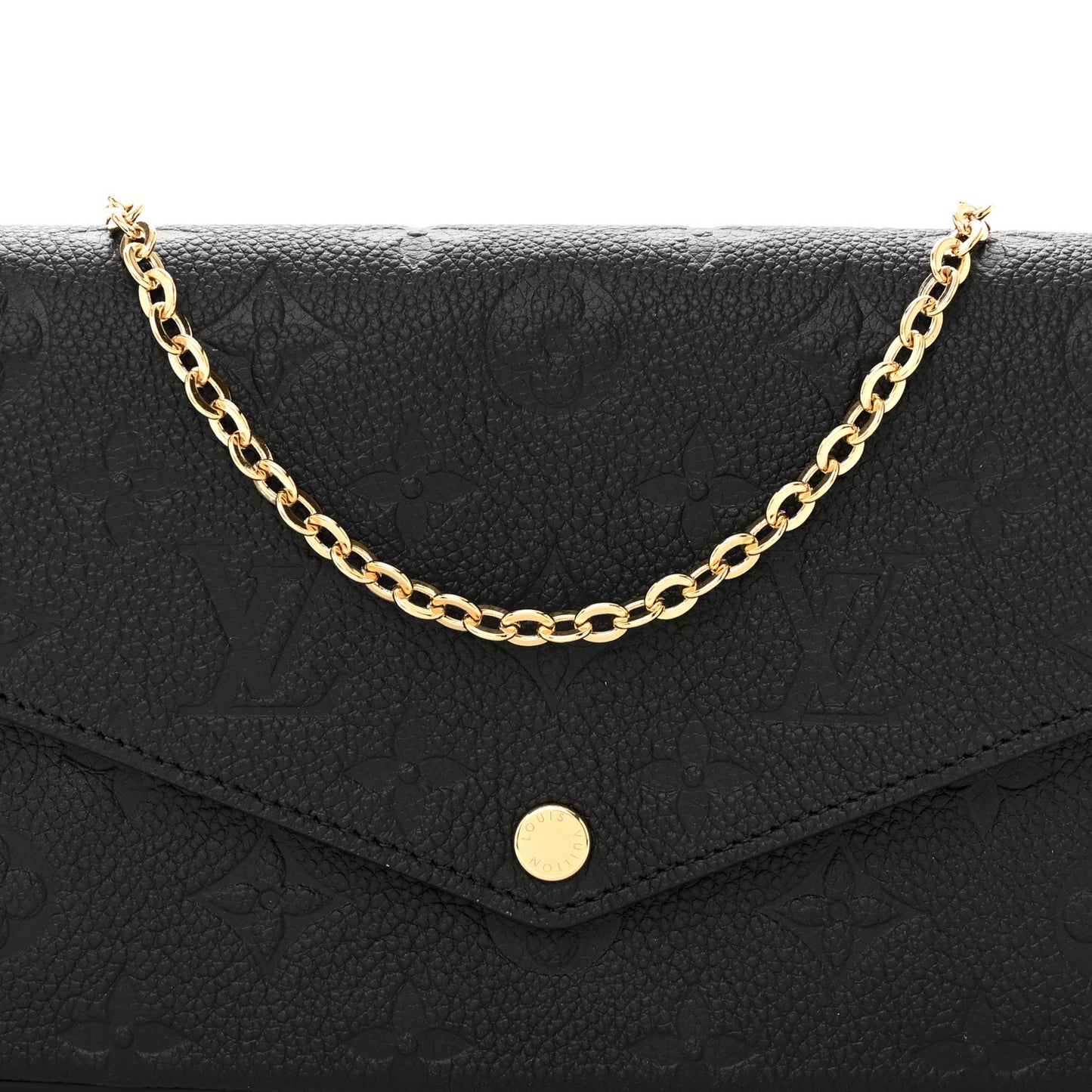 Empreinte Pochette Felicie Chain Wallet Black