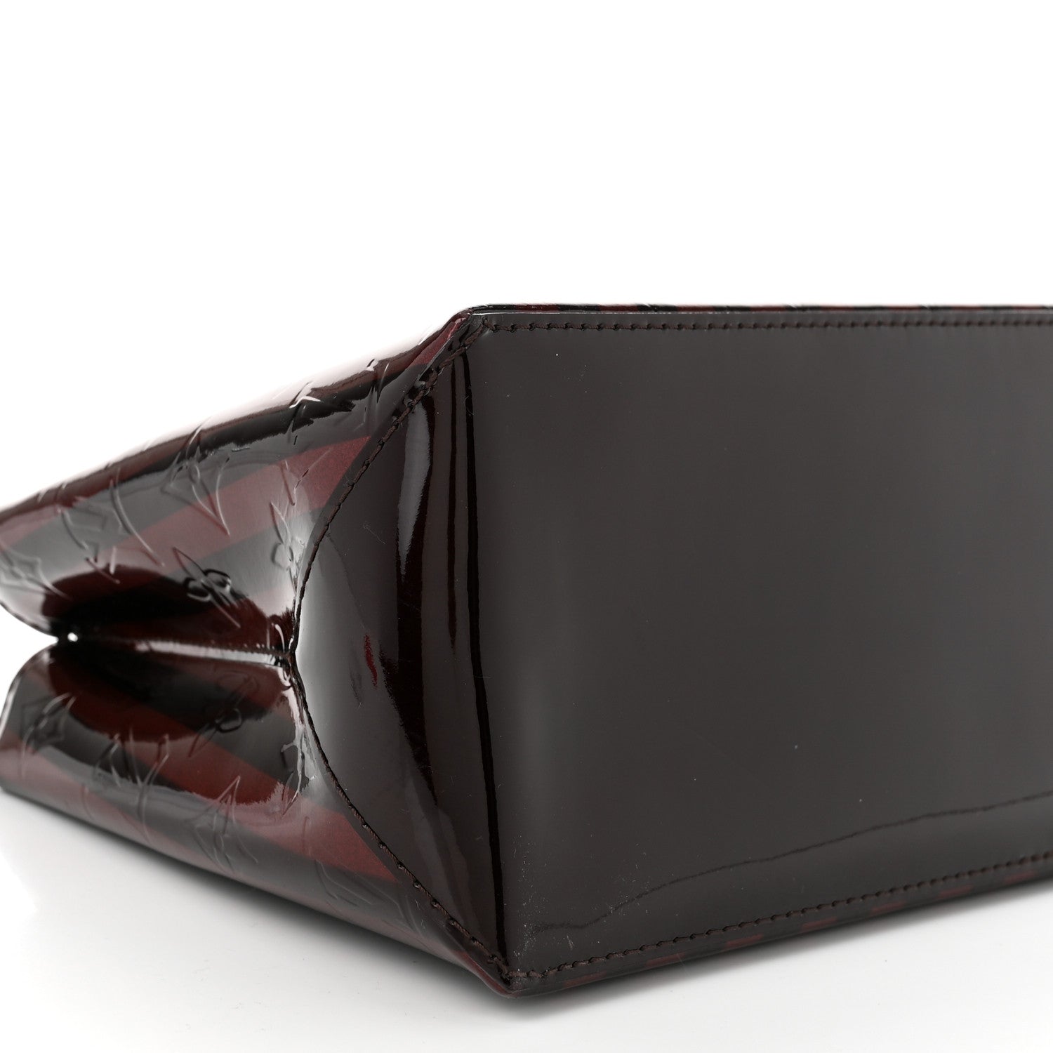 Louis Vuitton Vernis Rayures Wilshire PM Amarante 8 of 9