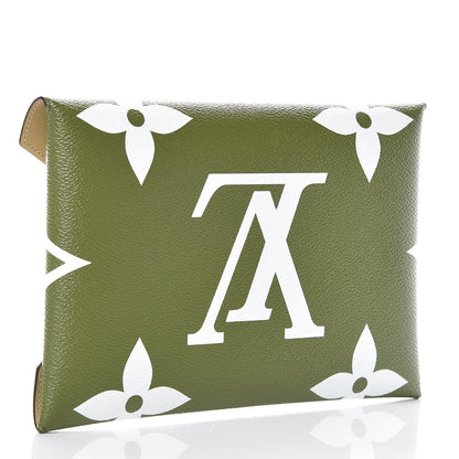 Louis Vuitton Monogram Giant Large Kirigami Pochette Kaki 3 of 10