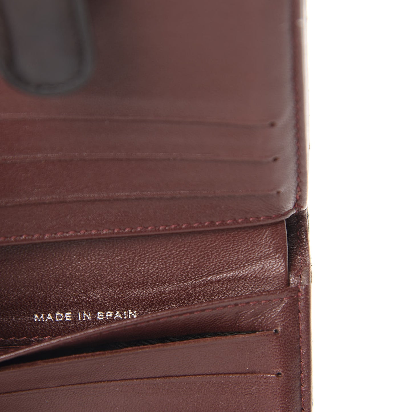 Lambskin Quilted Compact French Flap Wallet Black