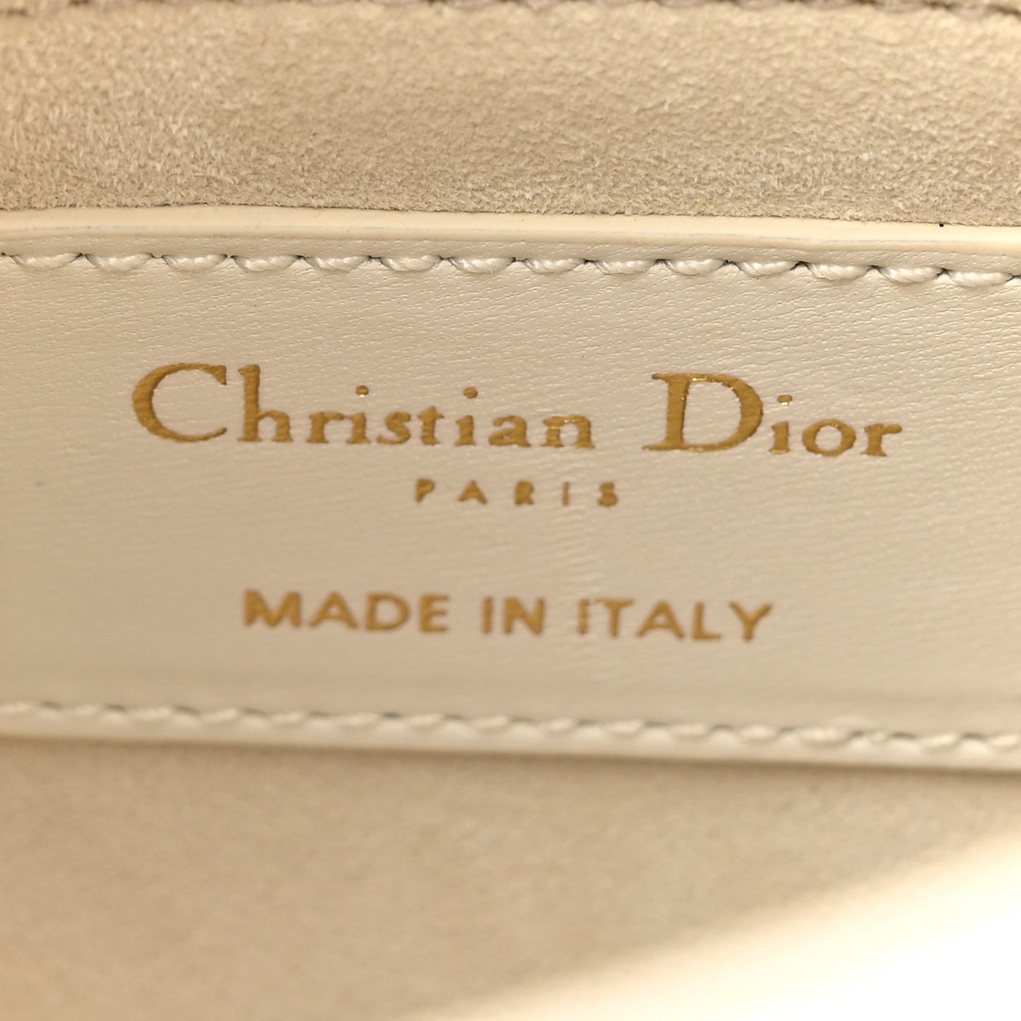 Lambskin Cannage Mini Lady Dior White