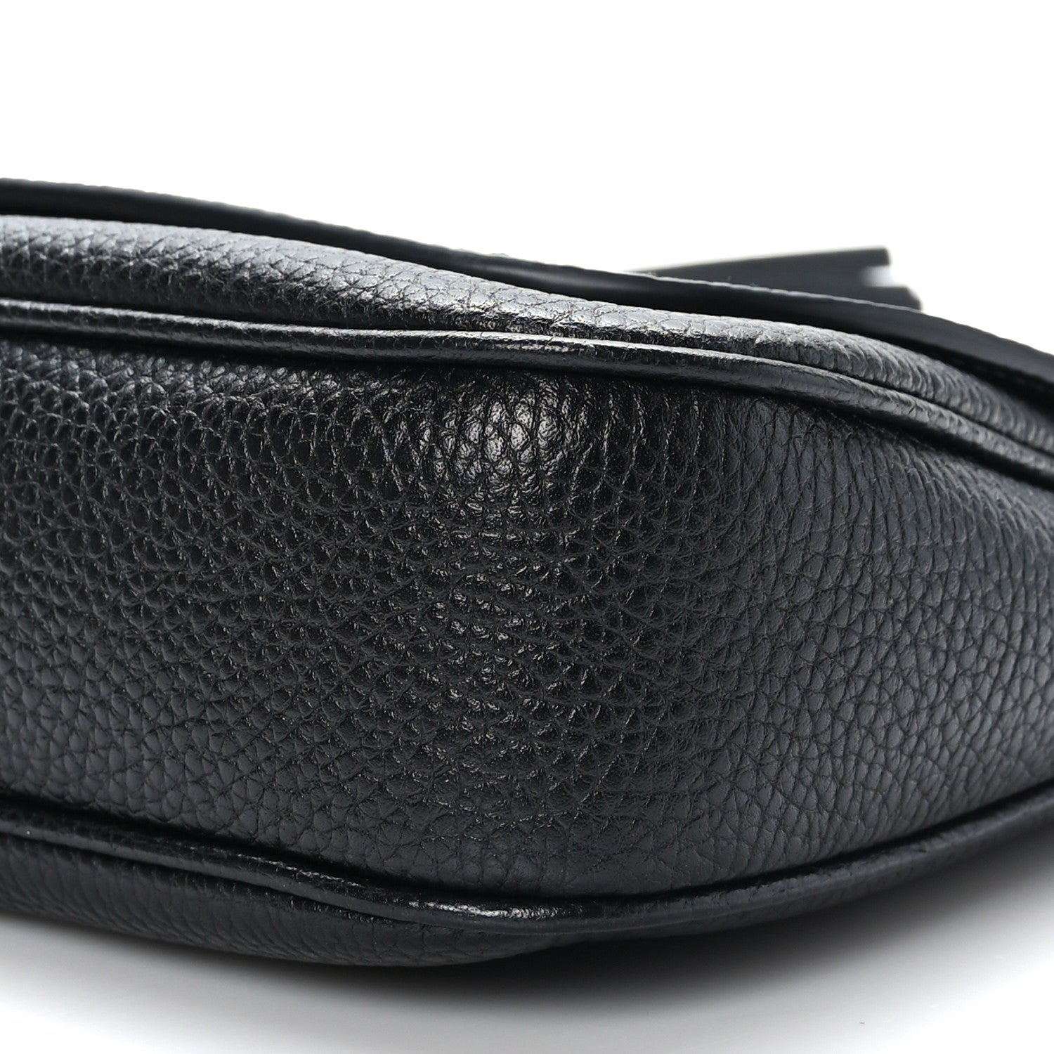 Gucci Pebbled Calfskin Medium Soho Flap Crossbody Black 9 of 9