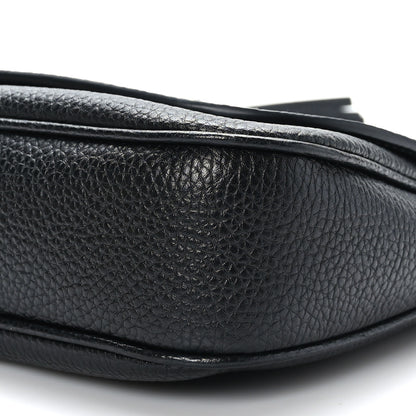 Gucci Pebbled Calfskin Medium Soho Flap Crossbody Black 9 of 9