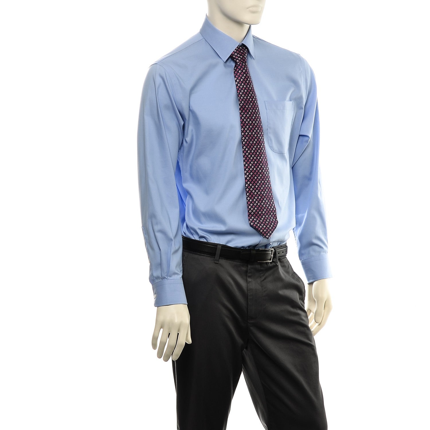 Hermes Printed Silk Mens Pur Sang Neck Tie Bleu Nuit Fuchsia Rose 2 of 5