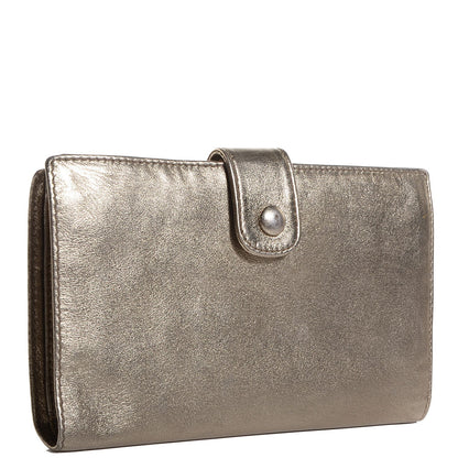 Chanel Metallic Lambskin Timeless CC French Wallet Gold 3 of 7