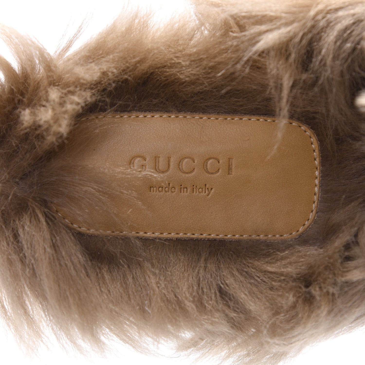 Gucci Calfskin Fur Womens Princetown Slippers 41 Black 8 of 9