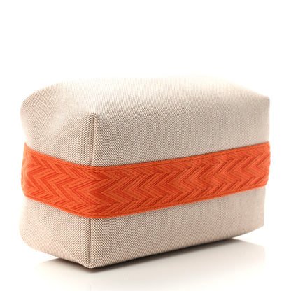 Hermes Canvas Small Bride-A-Brac Pouch Natural Orange 4 of 8
