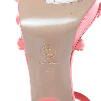 Chanel Goatskin Parthenon Platform Sandals 40 Pink 6 of 8