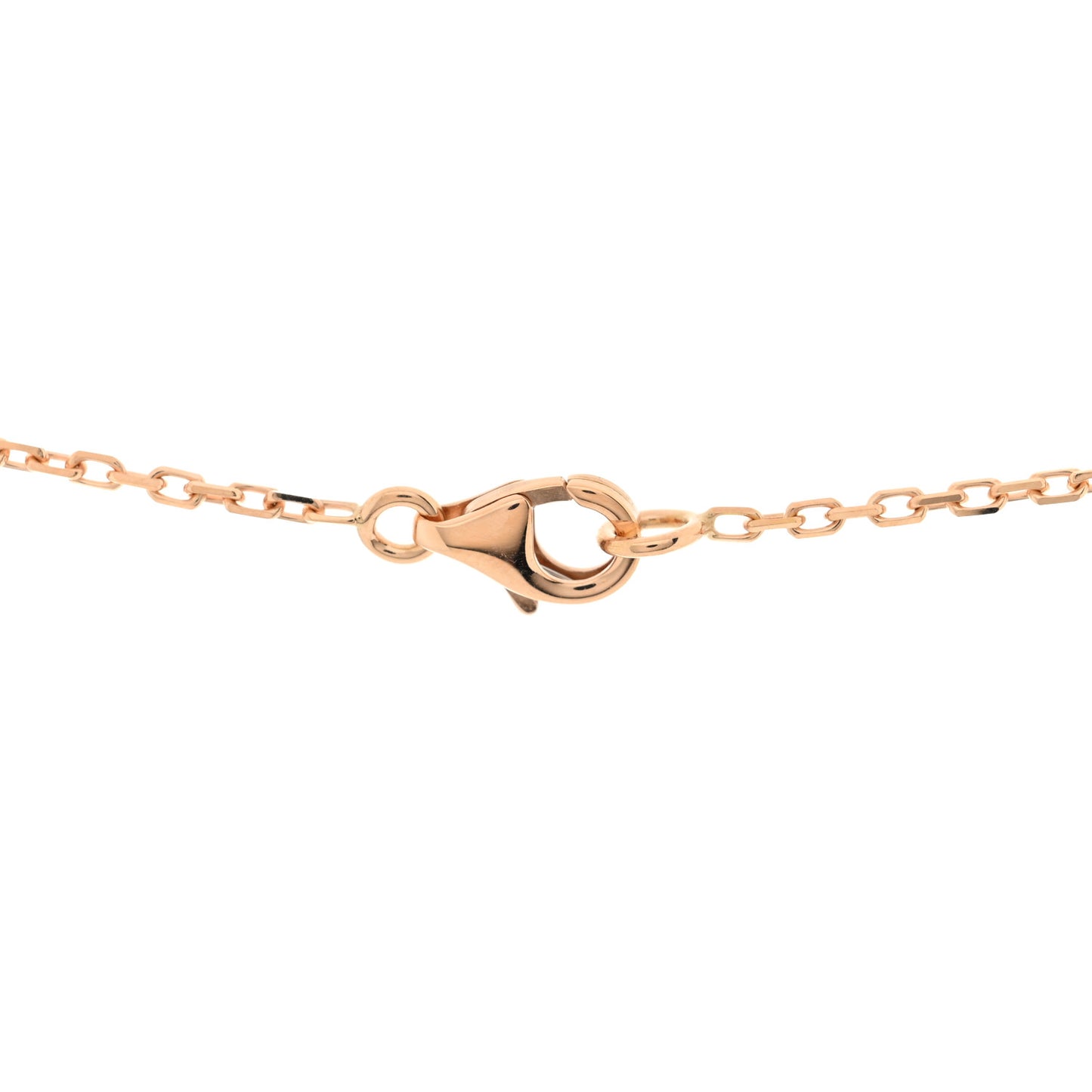 18K Pink Gold Diamond Caresse D'Orchidees Par Cartier Pendant Necklace