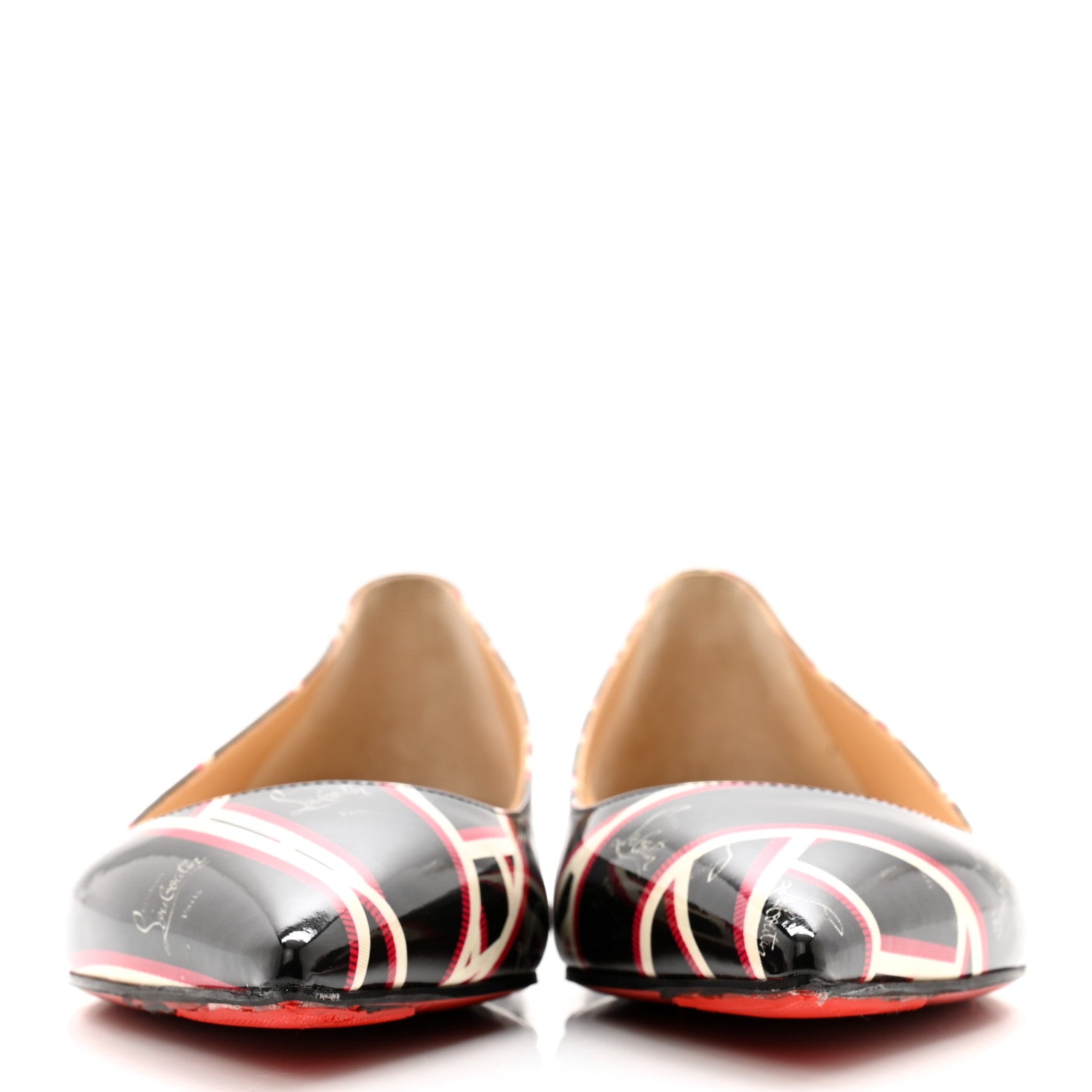 Christian Louboutin Patent Ribbon Ballalla Flats 39 Multicolor 2 of 12