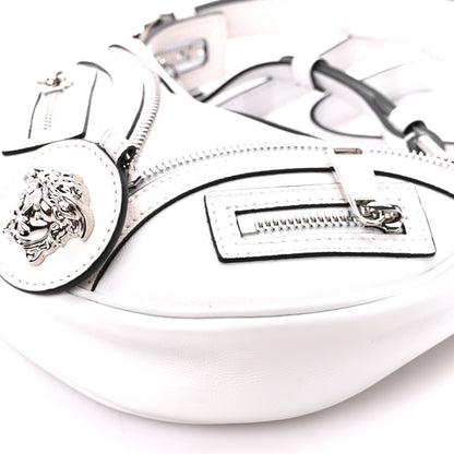 Versace Calfskin La Medusa Archive Hobo White 11 of 11