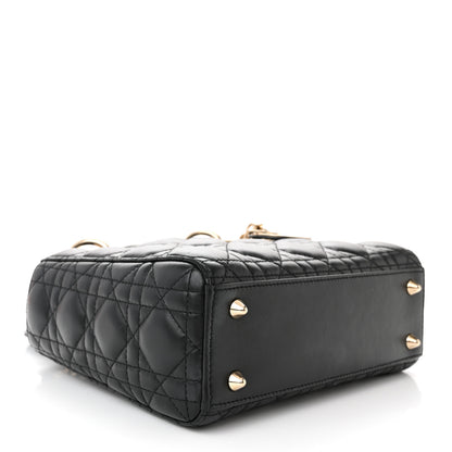 Christian Dior CHRISTIAN DIOR Lambskin Cannage Small My ABCDior Lady Dior Black 4 of 10