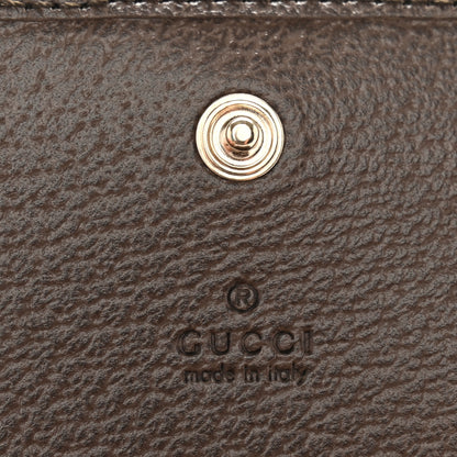 Gucci GG Supreme Monogram Web Ophidia Small Wallet Beige Dark Brown 7 of 8