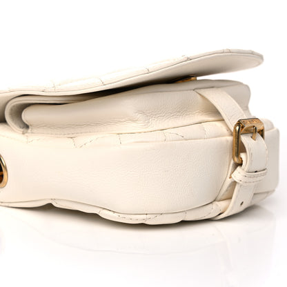 Chanel Calfskin Quilted Small Messenger Flap White 9 of 10