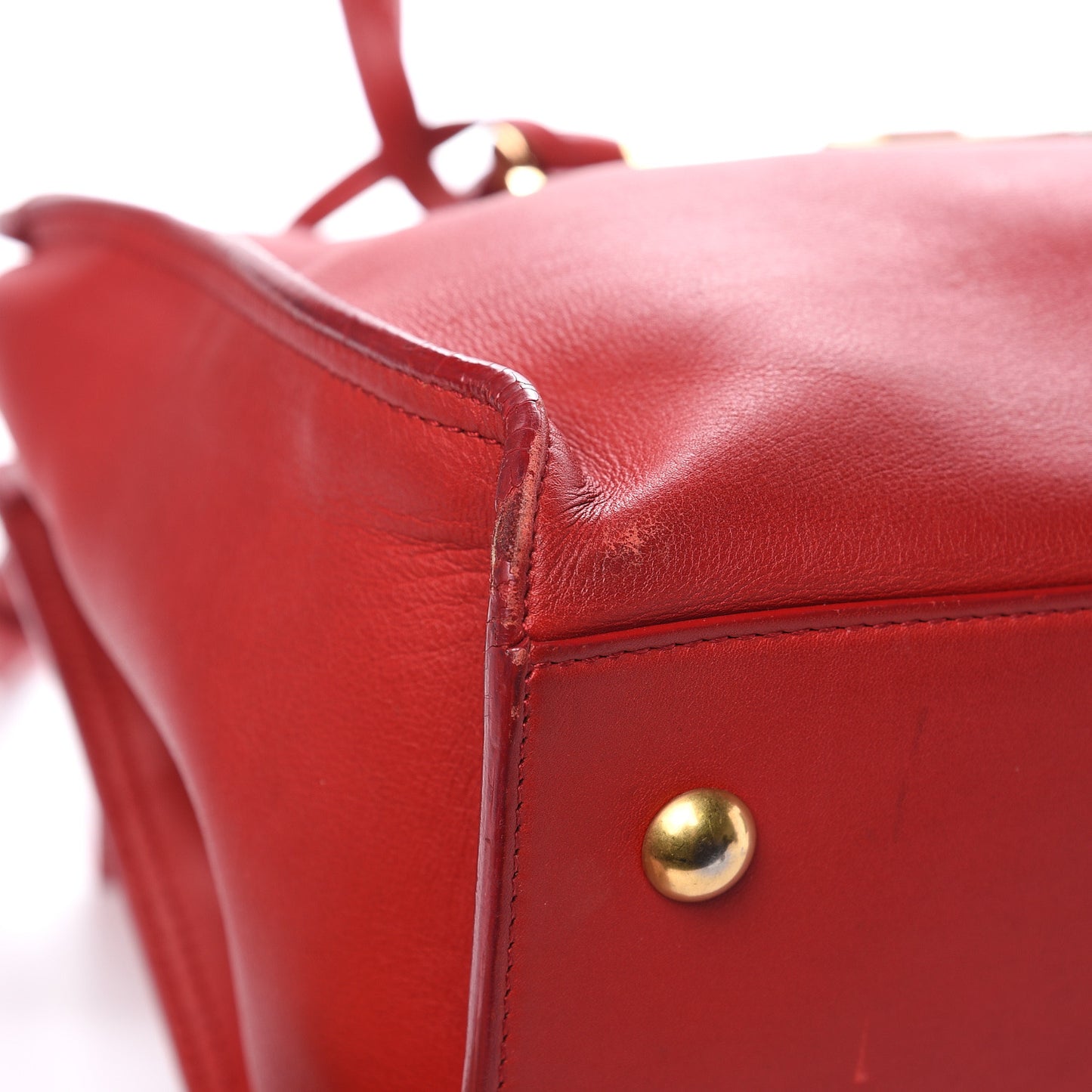 Calfskin Small Classic Y Cabas Rouge Orient