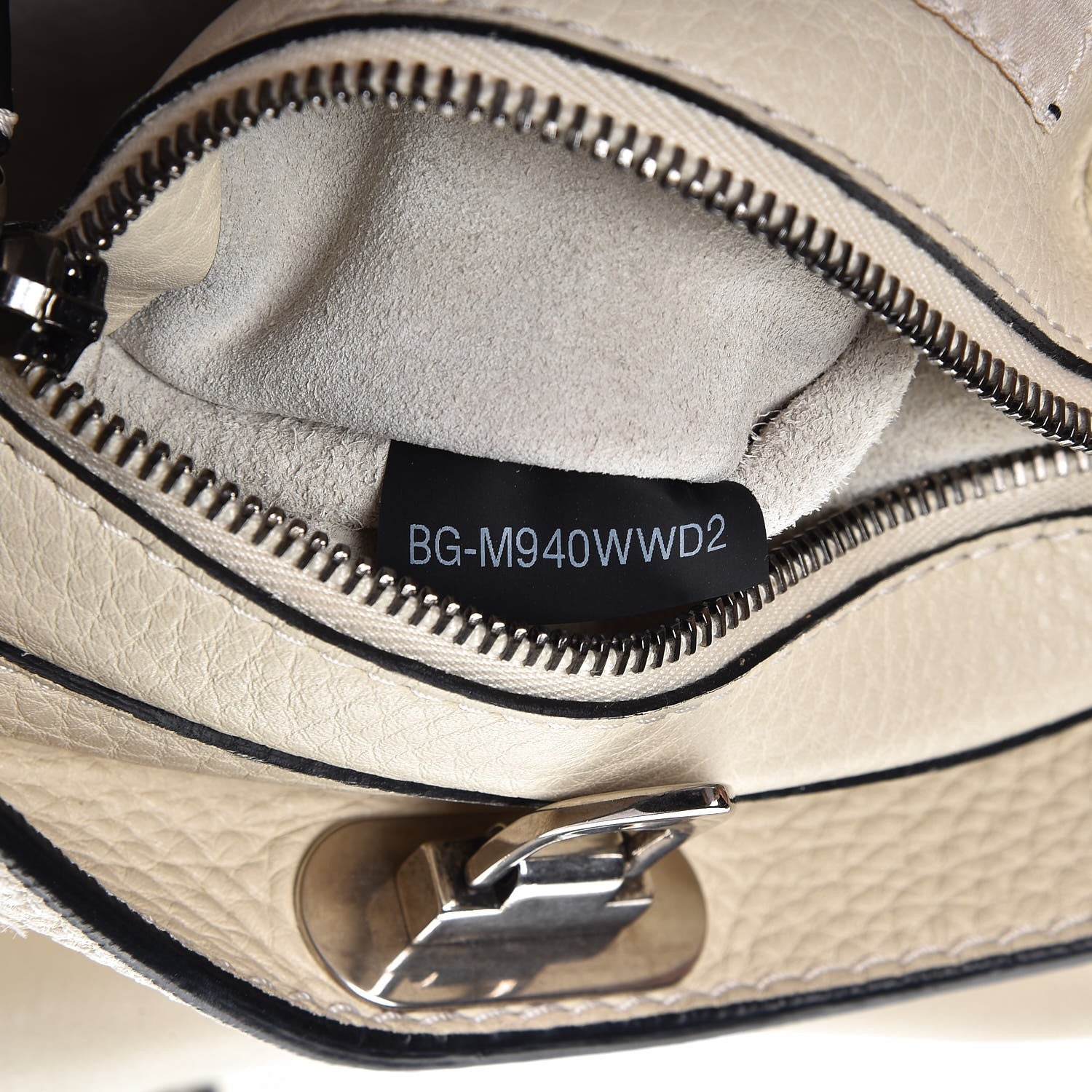 Valentino Garavani Pebbled Calfskin Tribal Small Guitar Strap Rockstud Rolling Flip-Lock Messenger Bag Ivory 7 of 16
