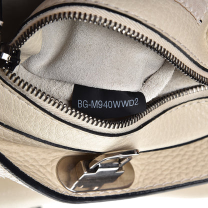 Valentino Garavani Pebbled Calfskin Tribal Small Guitar Strap Rockstud Rolling Flip-Lock Messenger Bag Ivory 7 of 16